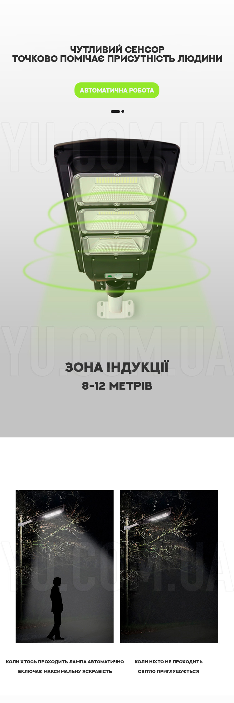Вуличний ліхтар на столб UKC solar street light 7777 115W Вуличний ліхтар на столб UKC solar street light 7777 115W